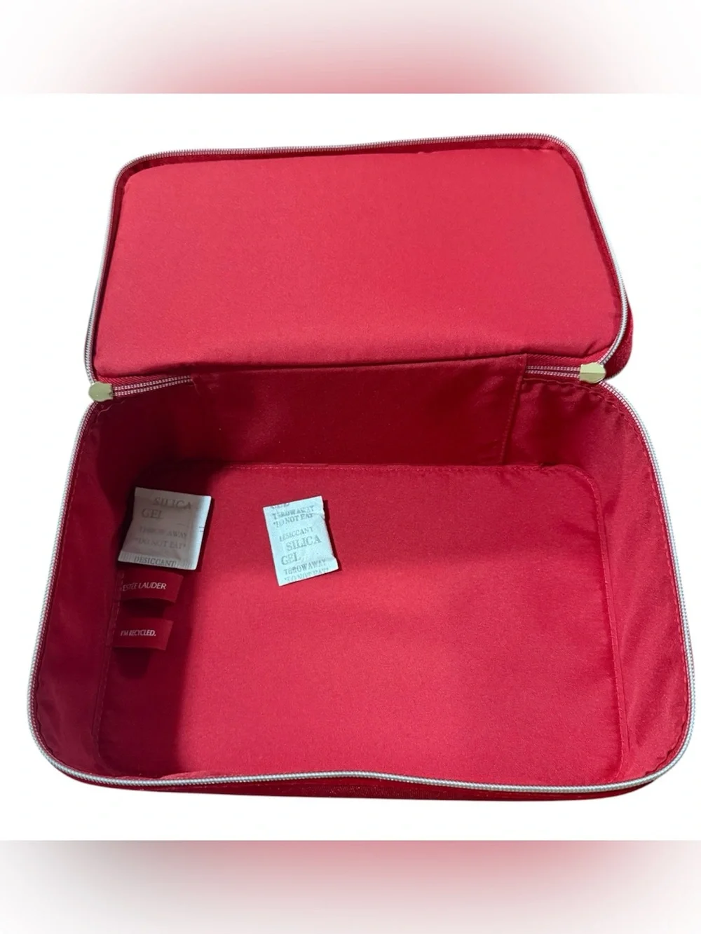Estee Lauder Red Velvet Train Case NWOT